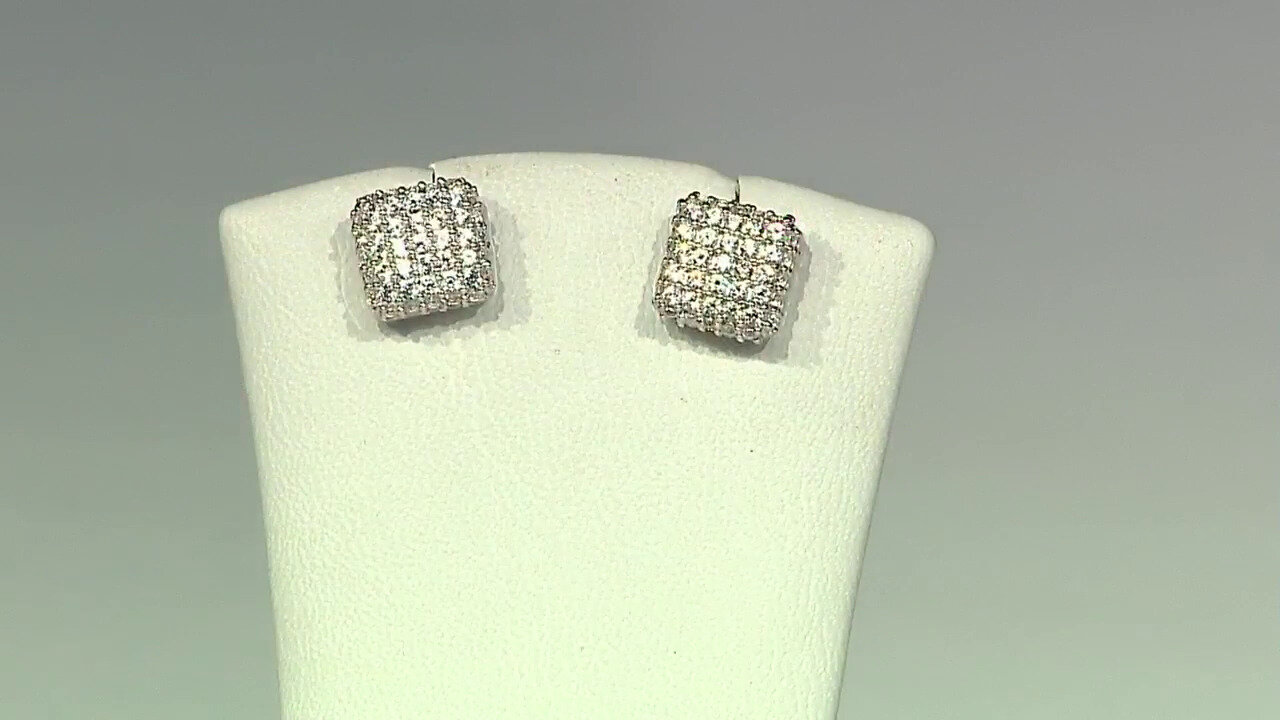 Video Boucles d'oreilles en argent et Zircon