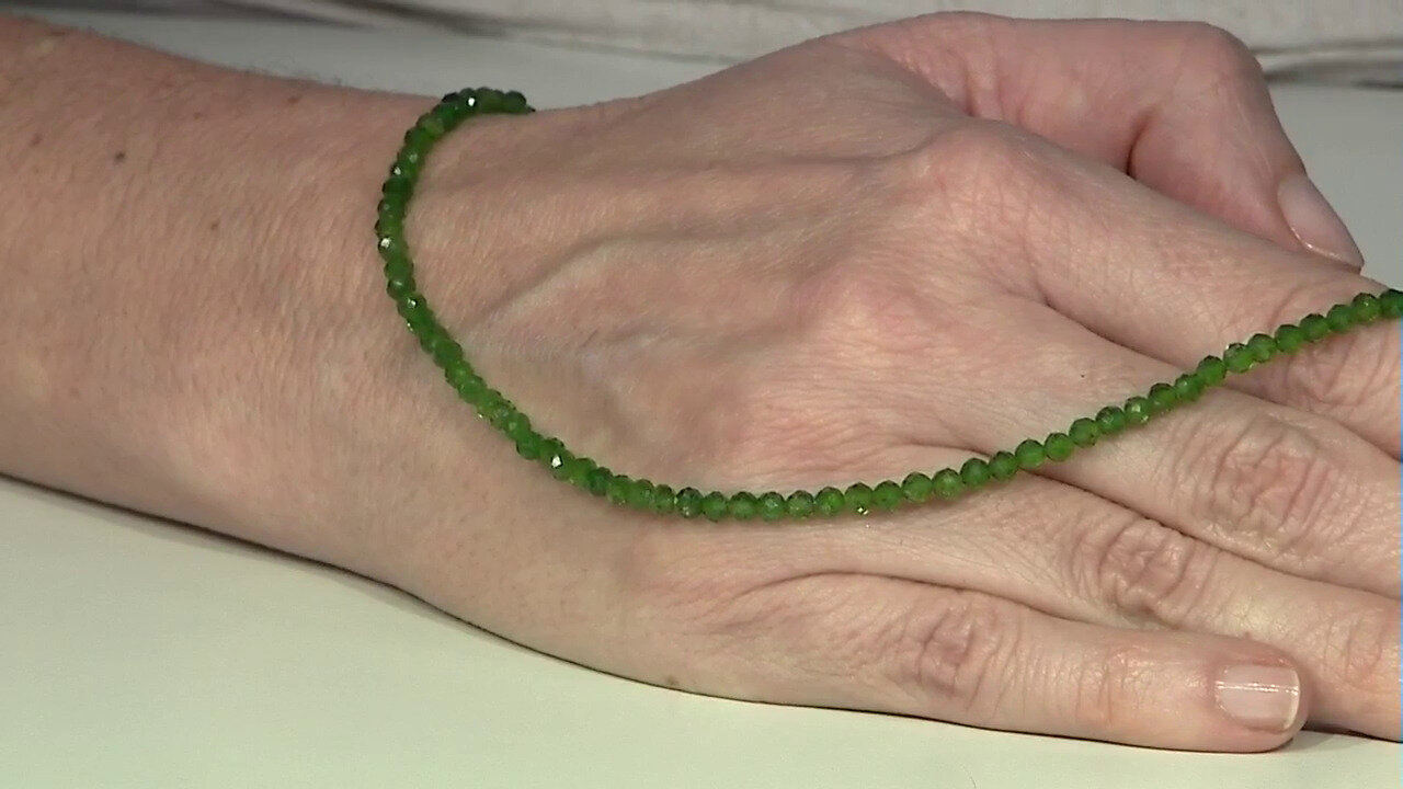 Video Russian Diopside Silver Necklace