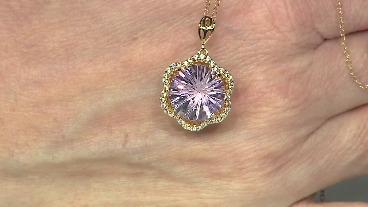 Video Bolivian Amethyst Silver Necklace