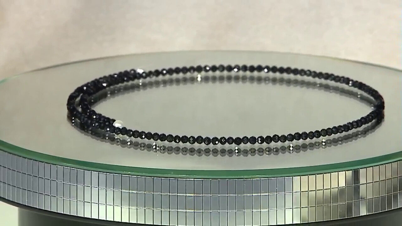 Video Black Spinel Steel Choker (Riya)