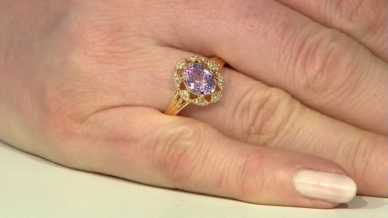 Video Kunzite Silver Ring