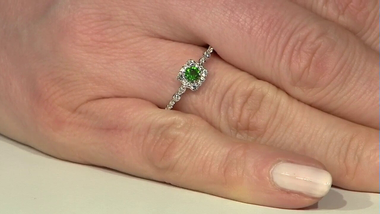 Video Russian Diopside Silver Ring