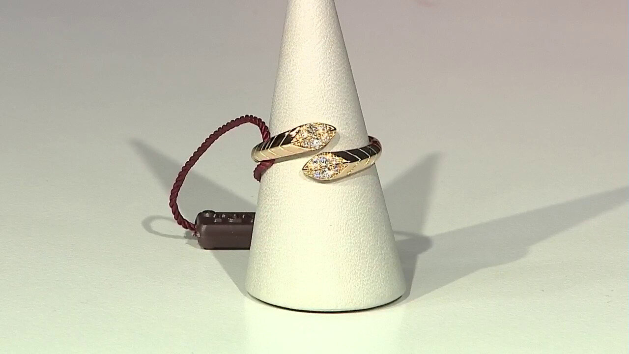 Video 14K I1 (H) Diamond Gold Ring (CIRARI)