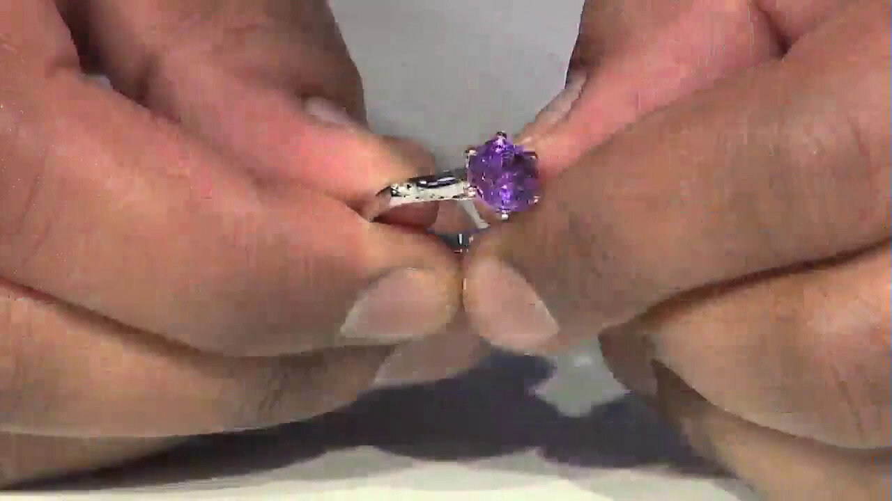 Video Siberian Amethyst Silver Ring