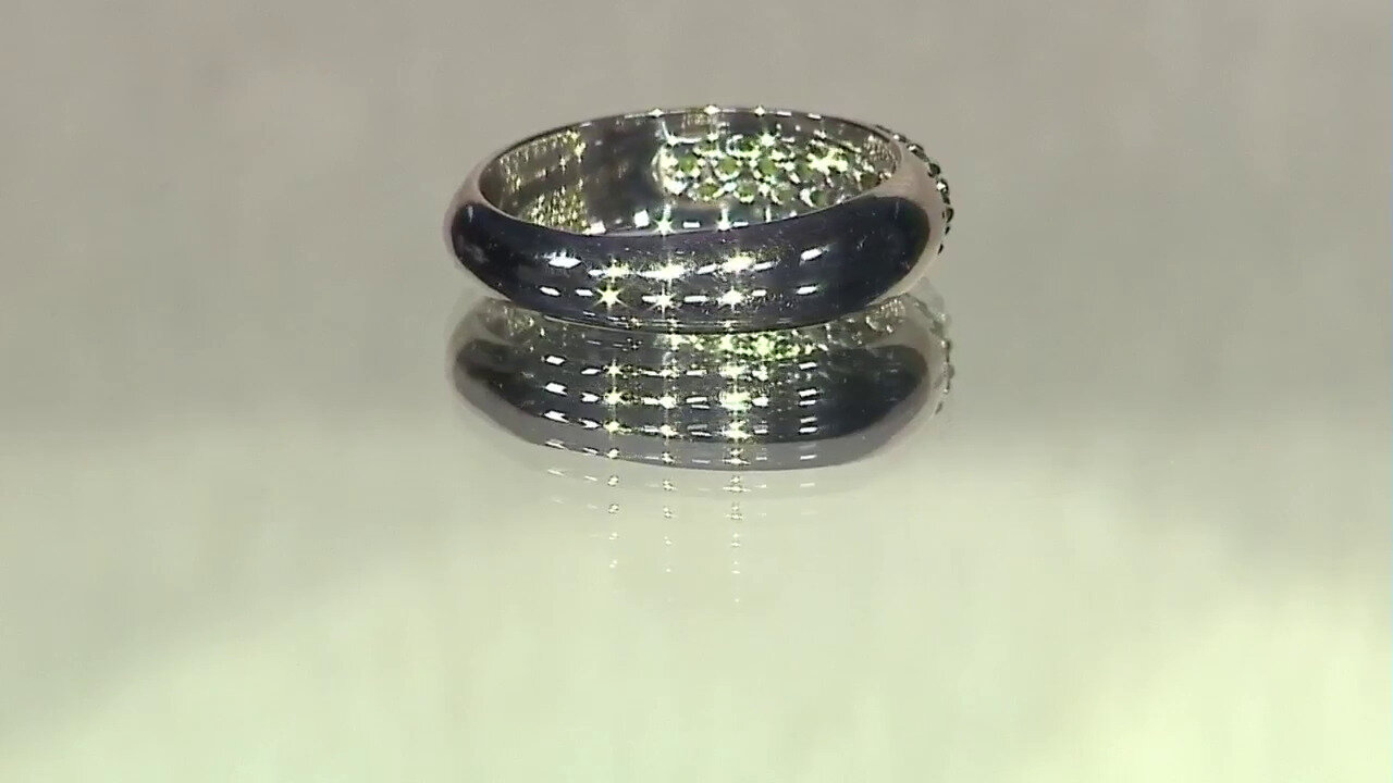 Video Russian Diopside Silver Ring