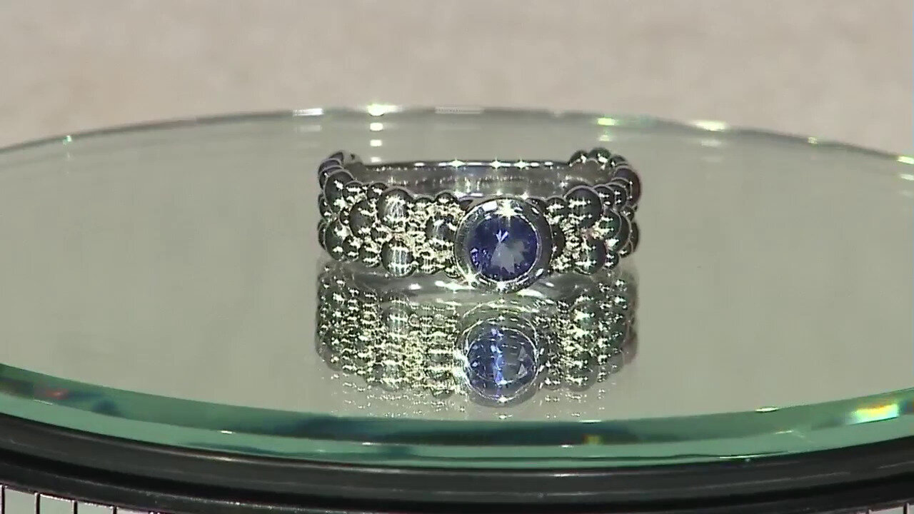 Video Tanzanite Silver Ring (de Melo)