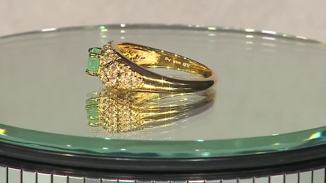 Video Ethiopian Emerald Silver Ring