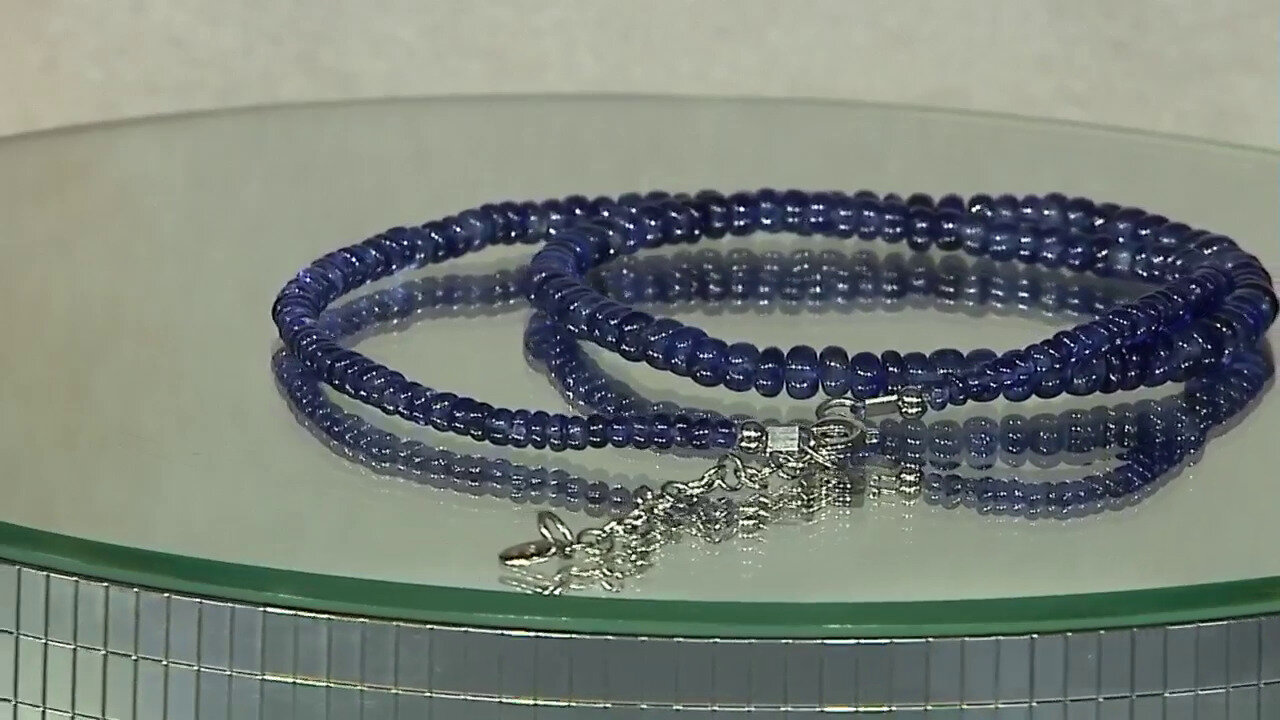 Video Blue Bemainty Sapphire Silver Necklace