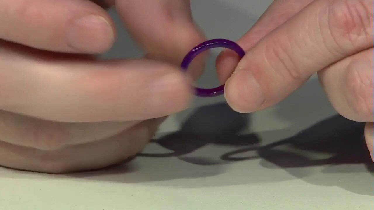 Video Purple agate  Ring