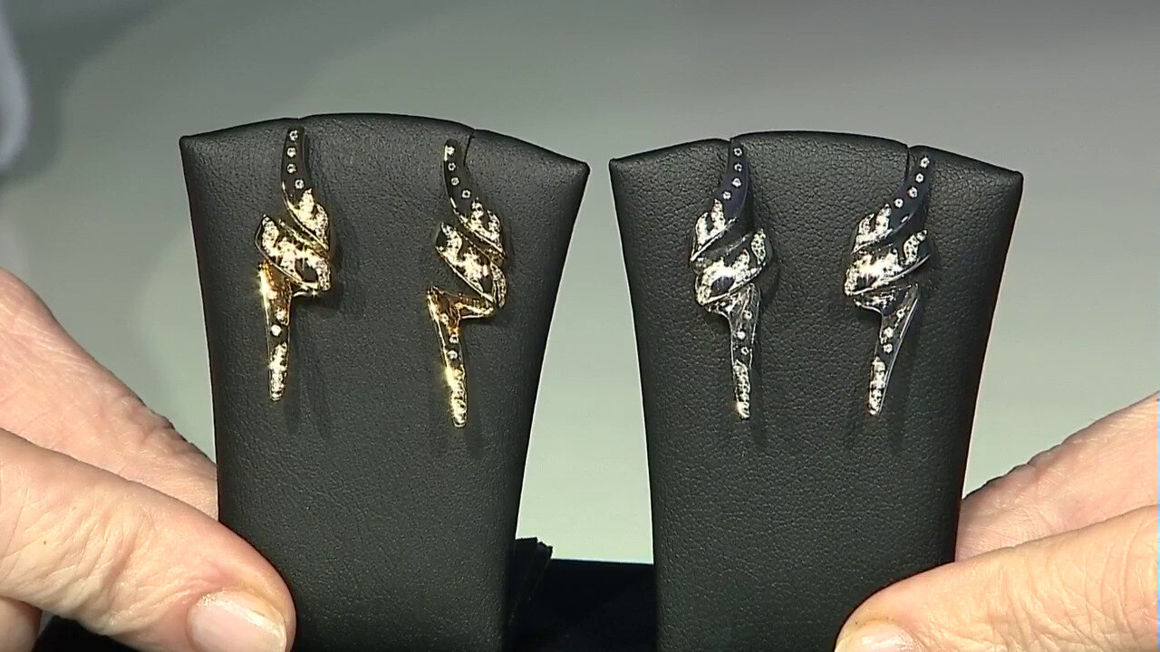 Video Zircon Silver Earrings (de Melo)