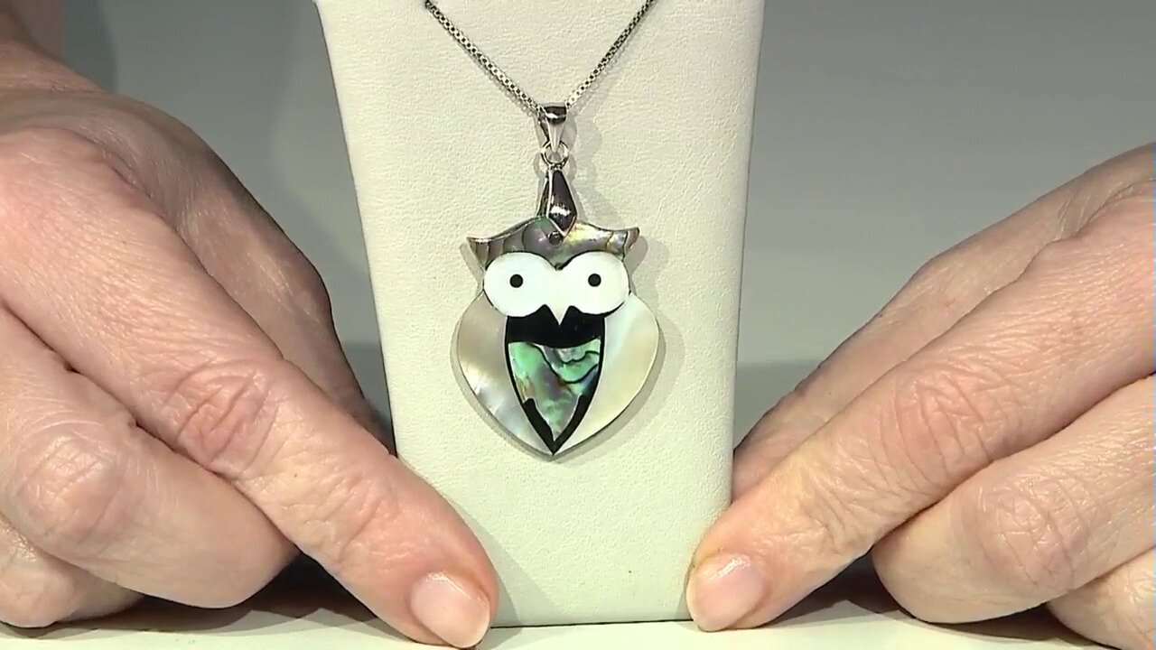 Video Pendentif en argent et Nacre