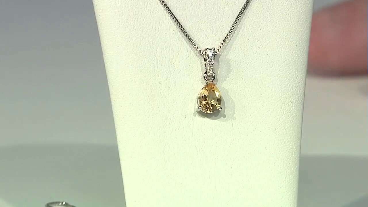 Video Citrine Silver Pendant