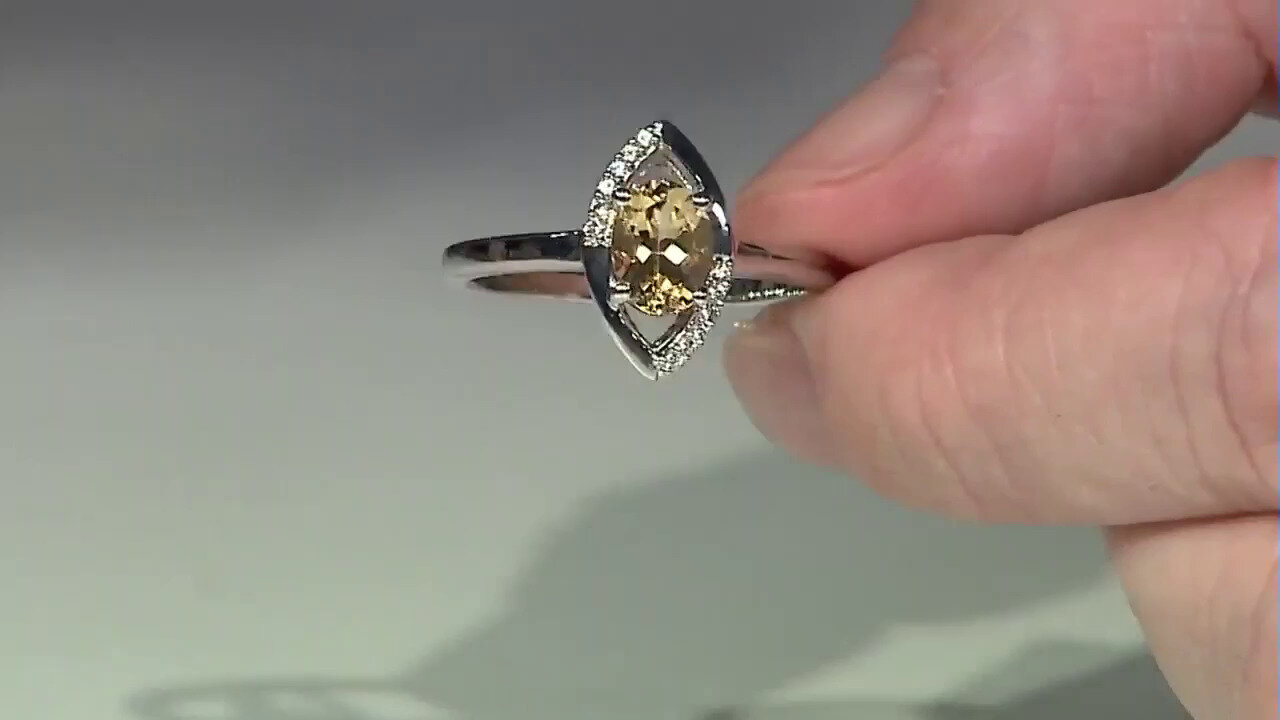 Video Yellow Beryl Silver Ring