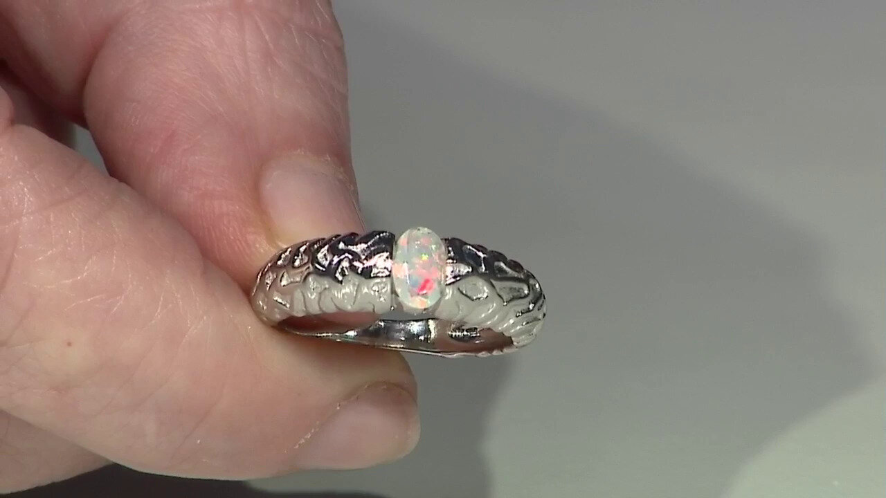 Video Welo Opal Silver Ring (SAELOCANA)