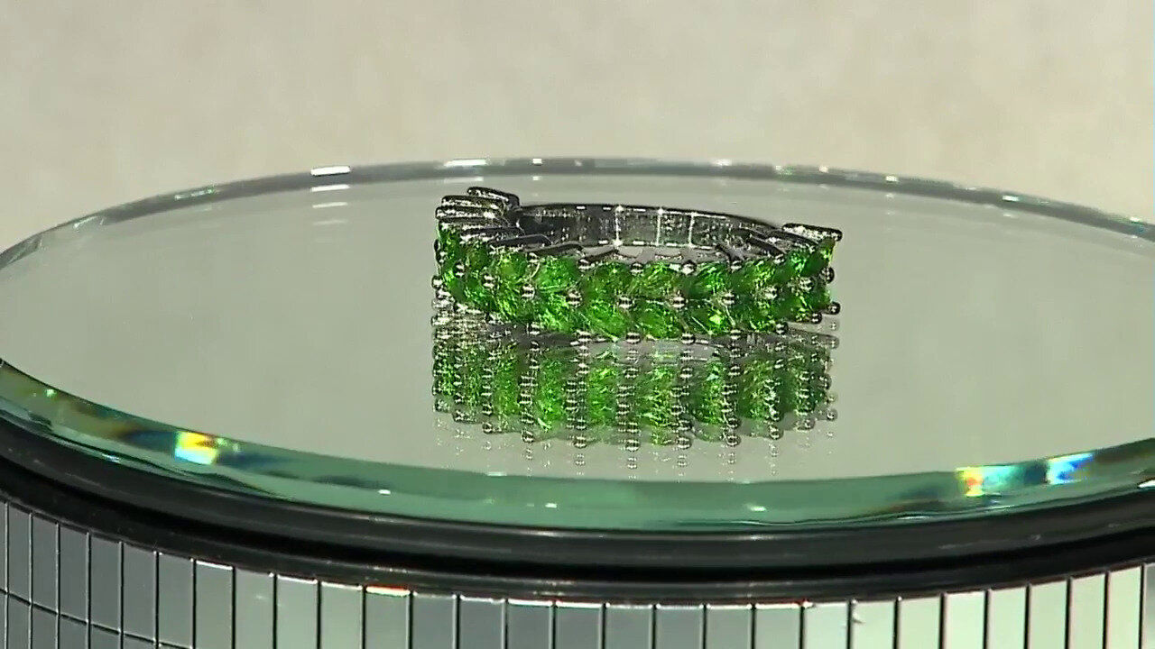 Video Russian Diopside Silver Ring