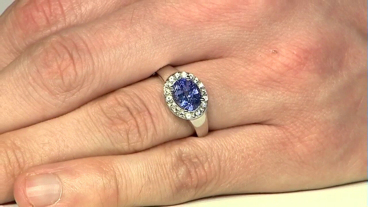 Video Tanzanite Silver Ring