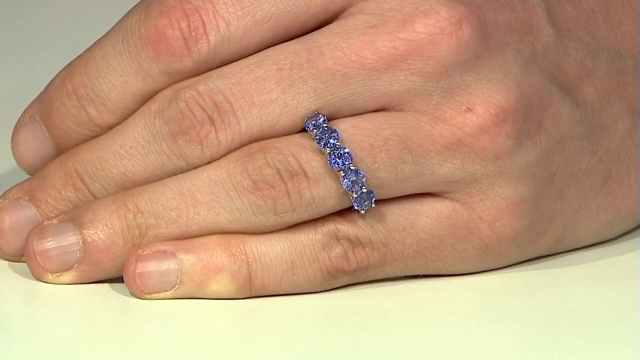 Video Tanzanite Silver Ring