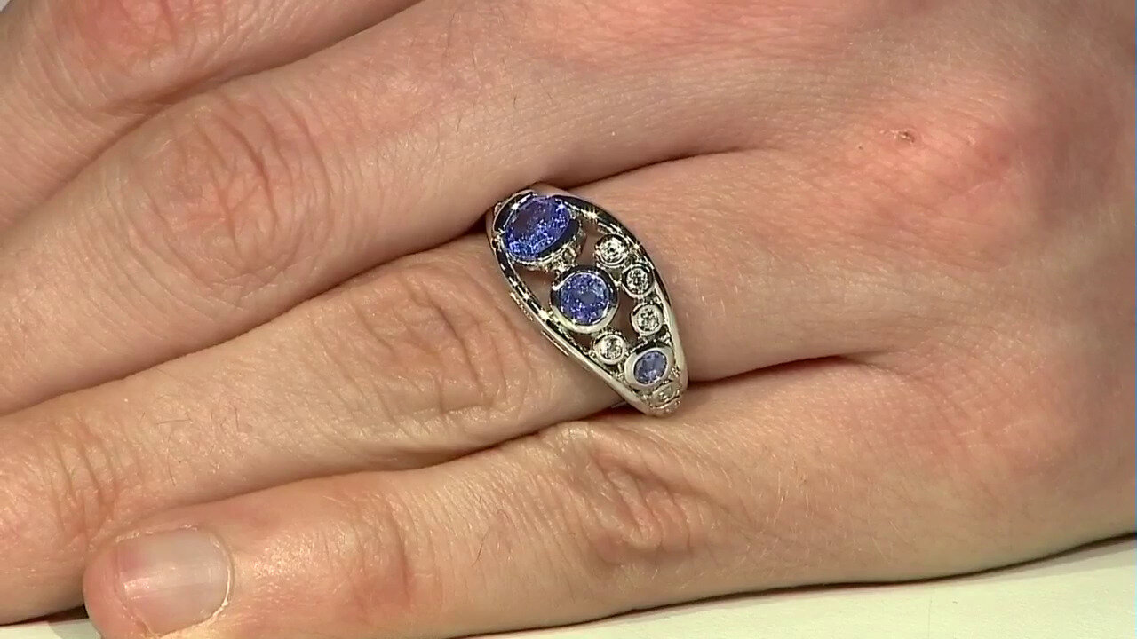 Video Bague en argent et Tanzanite