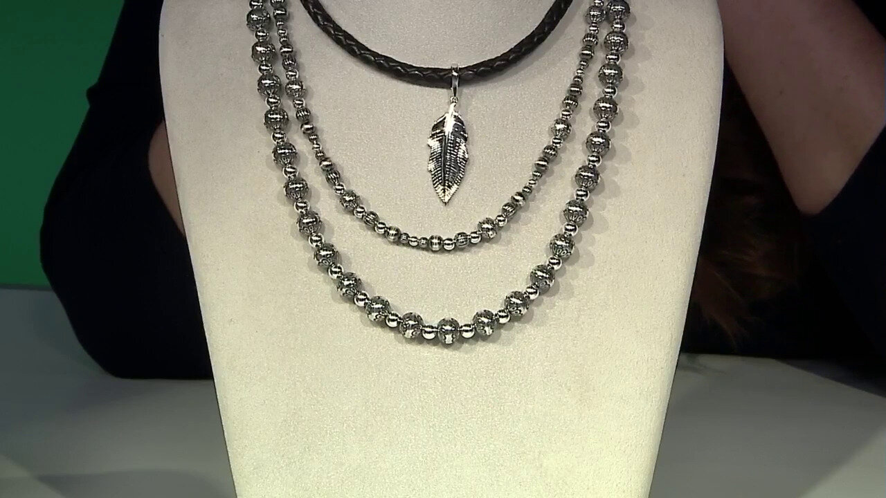 Video Ciondolo in argento con Rodonite (Desert Chic)