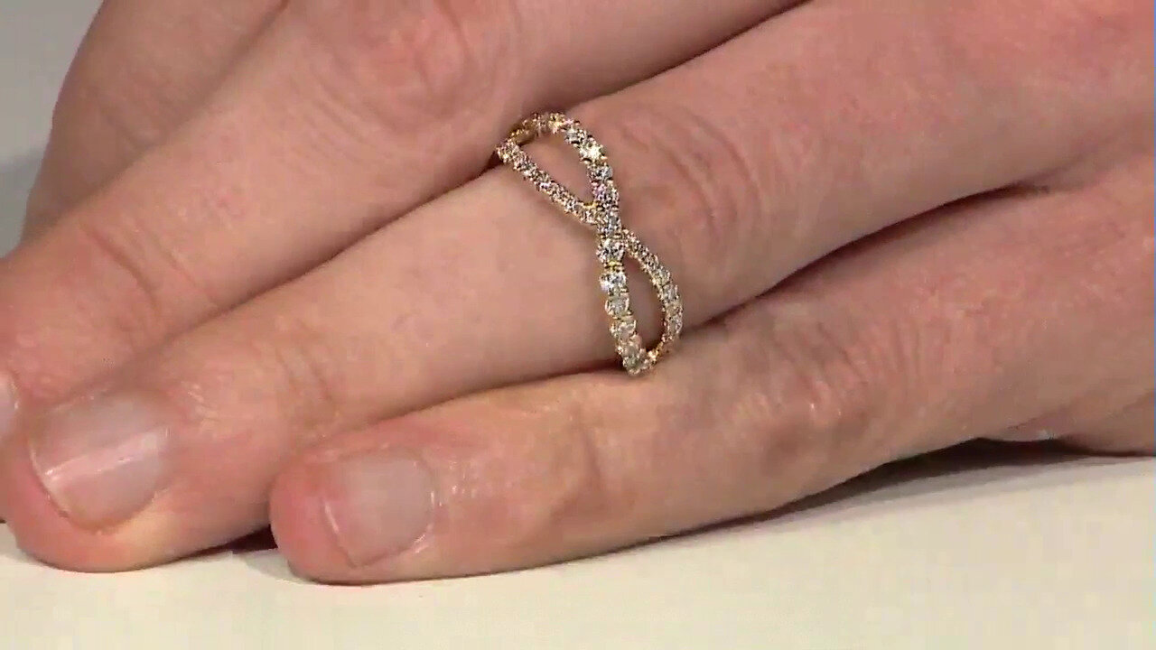 Video 14K I1 (H) Diamond Gold Ring (CIRARI)