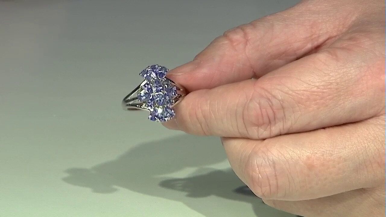 Video Tanzanite Silver Ring