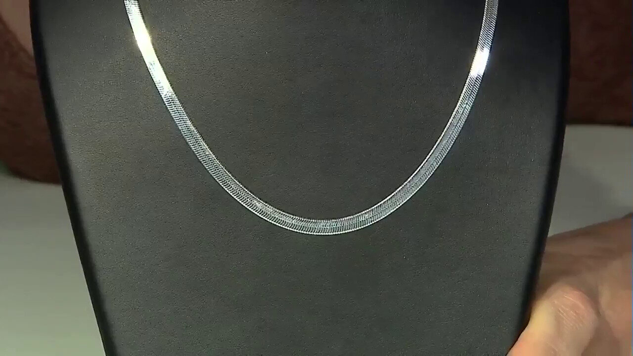 Video Silber-Herringbone-Kette - 45 cm - 10,61 g