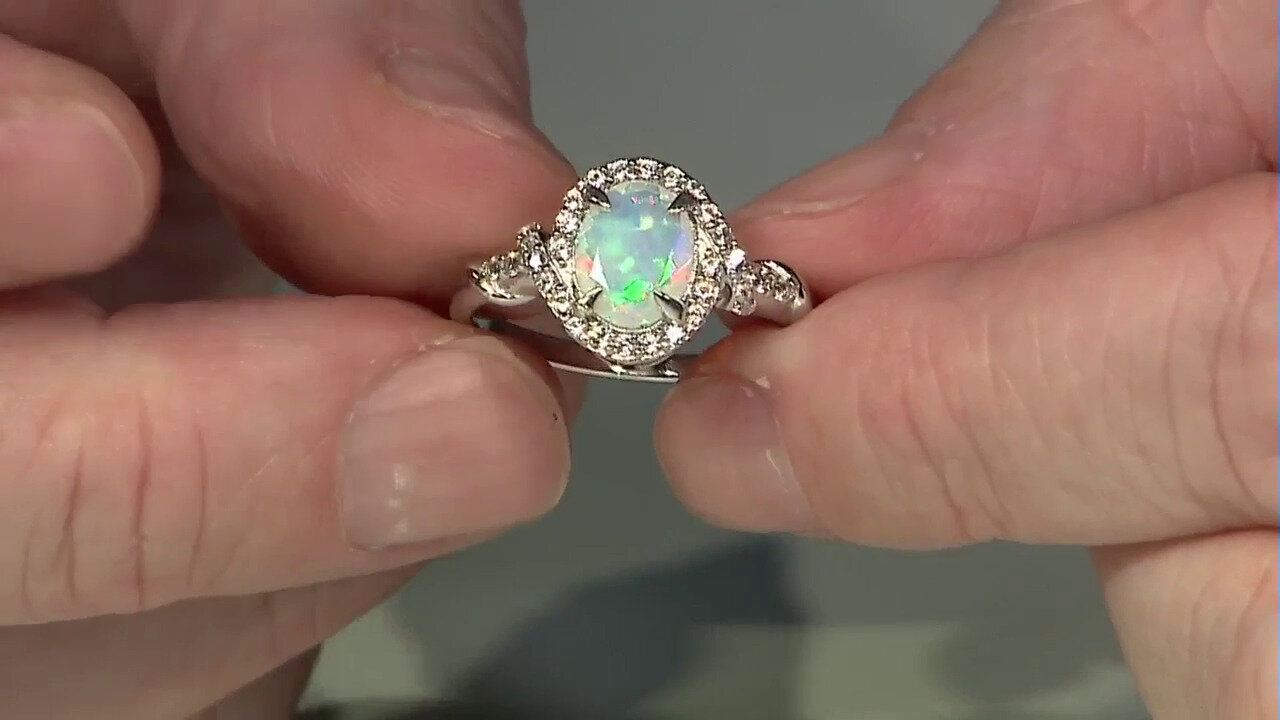 Video Anillo en plata con Ópalo de Welo