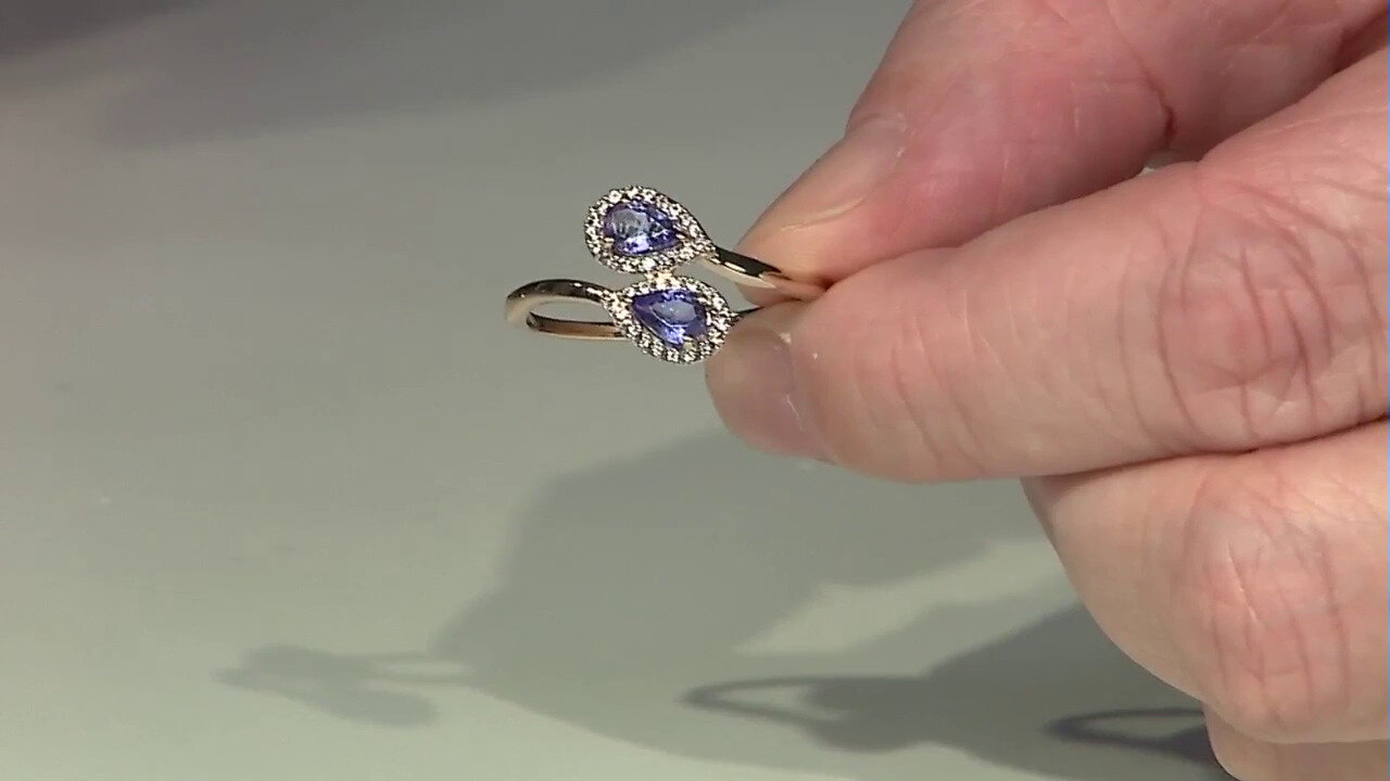 Video Bague en or et Tanzanite