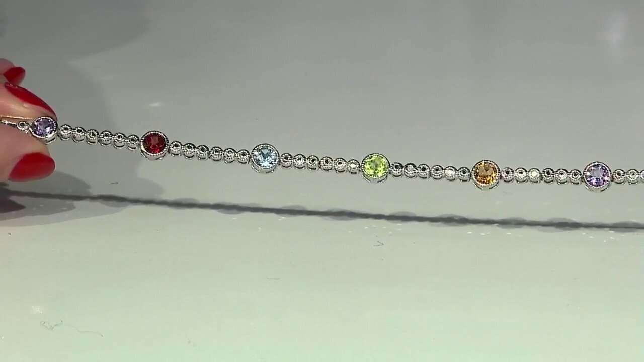 Video Brazalete en plata con Amatista