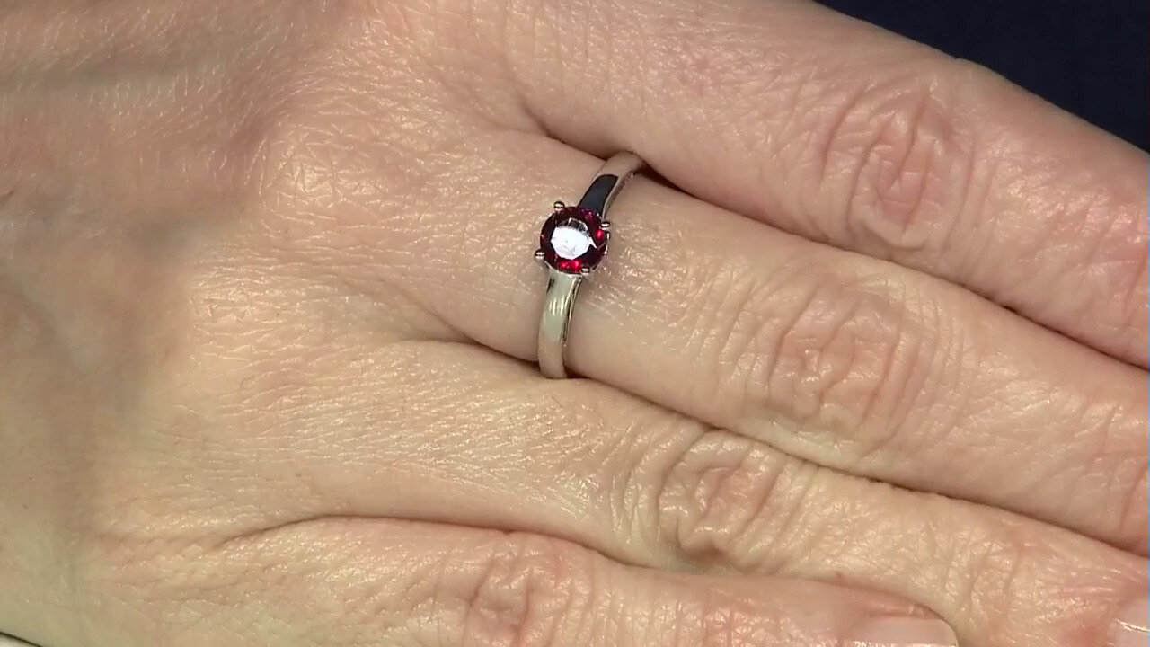 Video Rhodolite Silver Ring