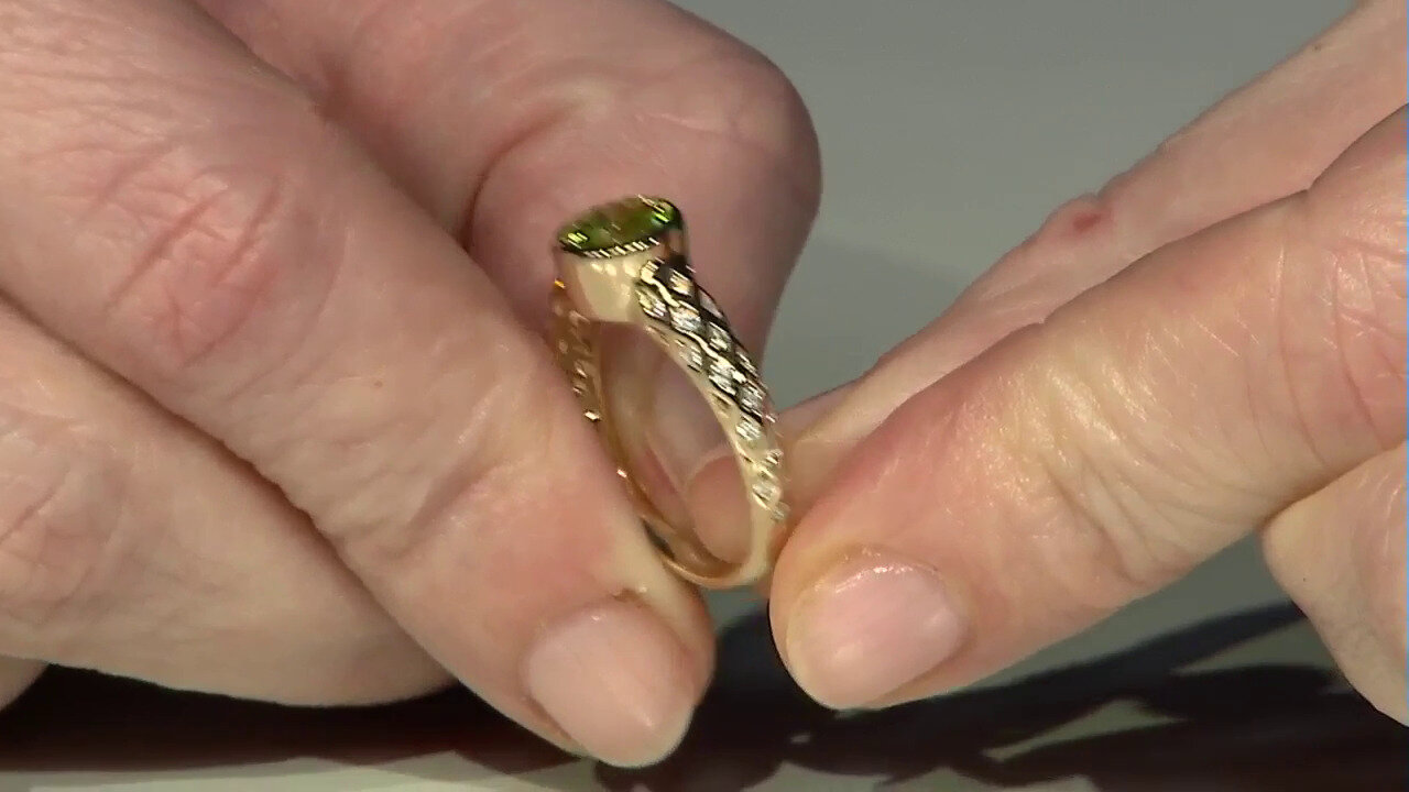 Video 14K Sphene Gold Ring (de Melo)