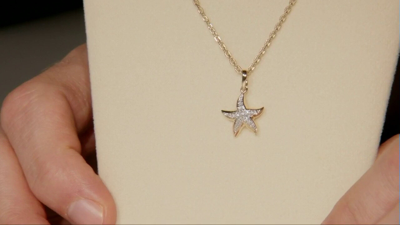 Video Pendentif en or et Diamant VVS1 (G) (Annette)