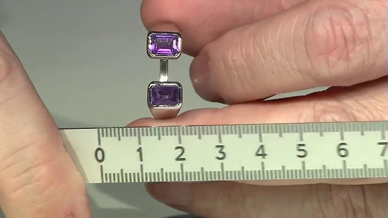 Video Siberian Amethyst Silver Ring