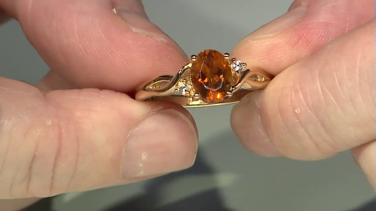 Video Bague en argent et Citrine Madère