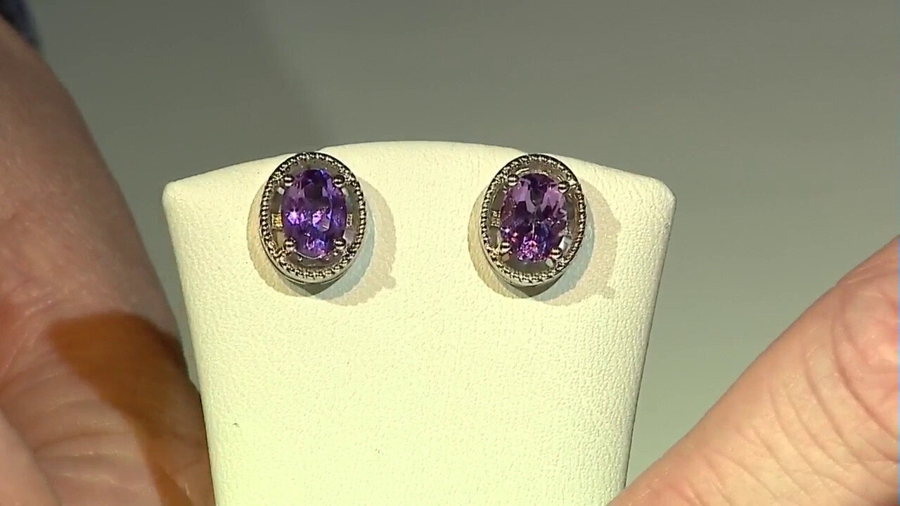 Video Moroccan Amethyst Silver Earrings