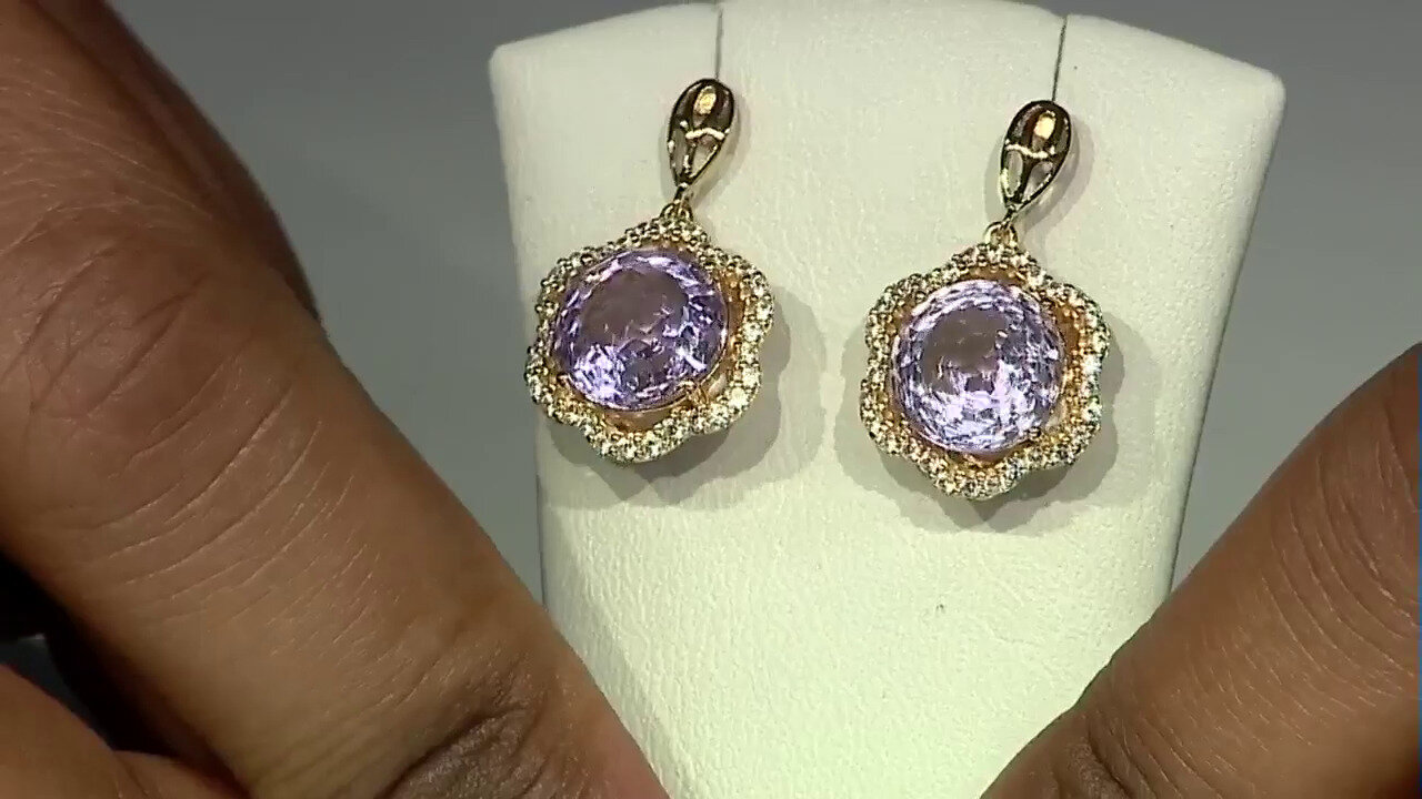 Video Bolivian Amethyst Silver Earrings