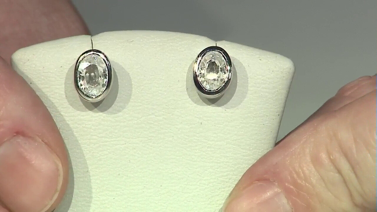 Video Boucles d'oreilles en argent et Zircon