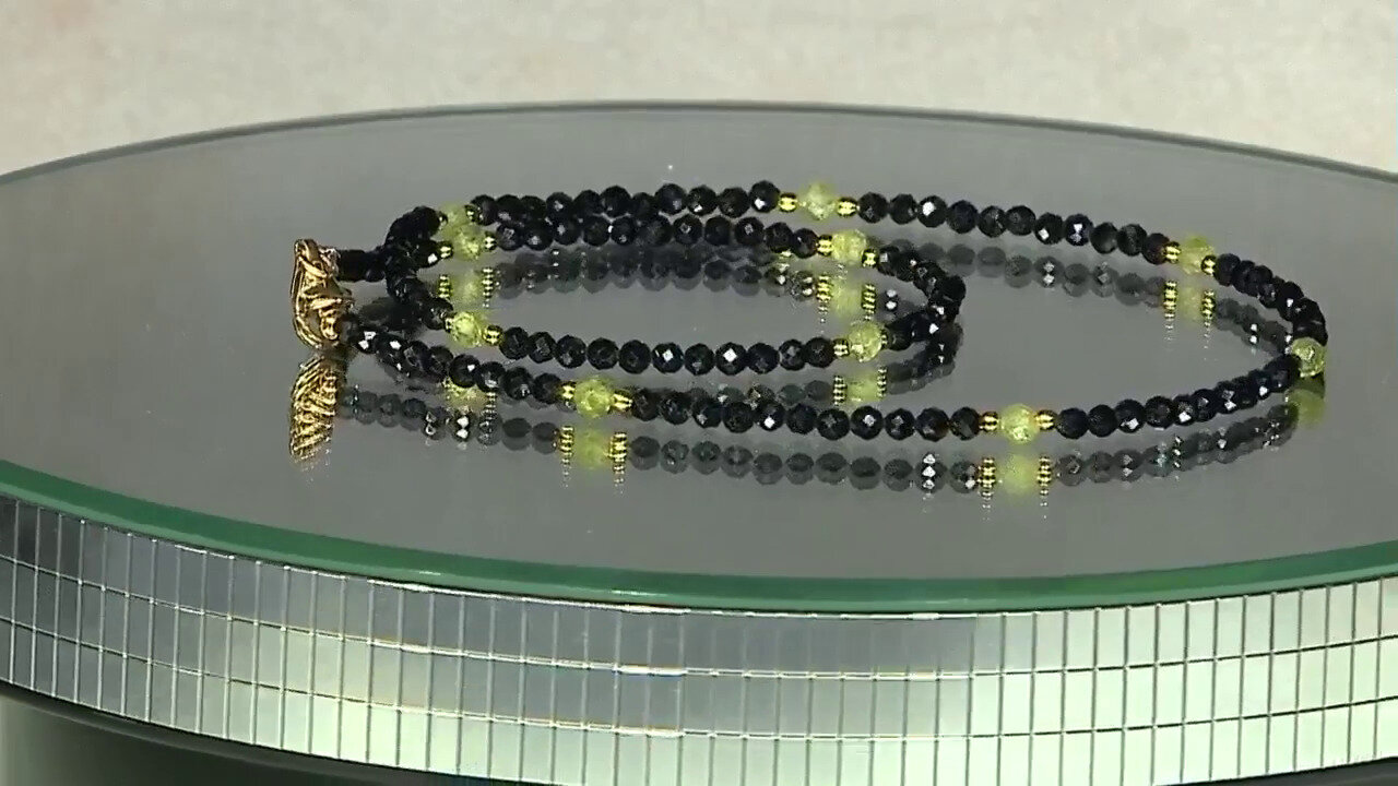 Video Black Spinel Silver Necklace