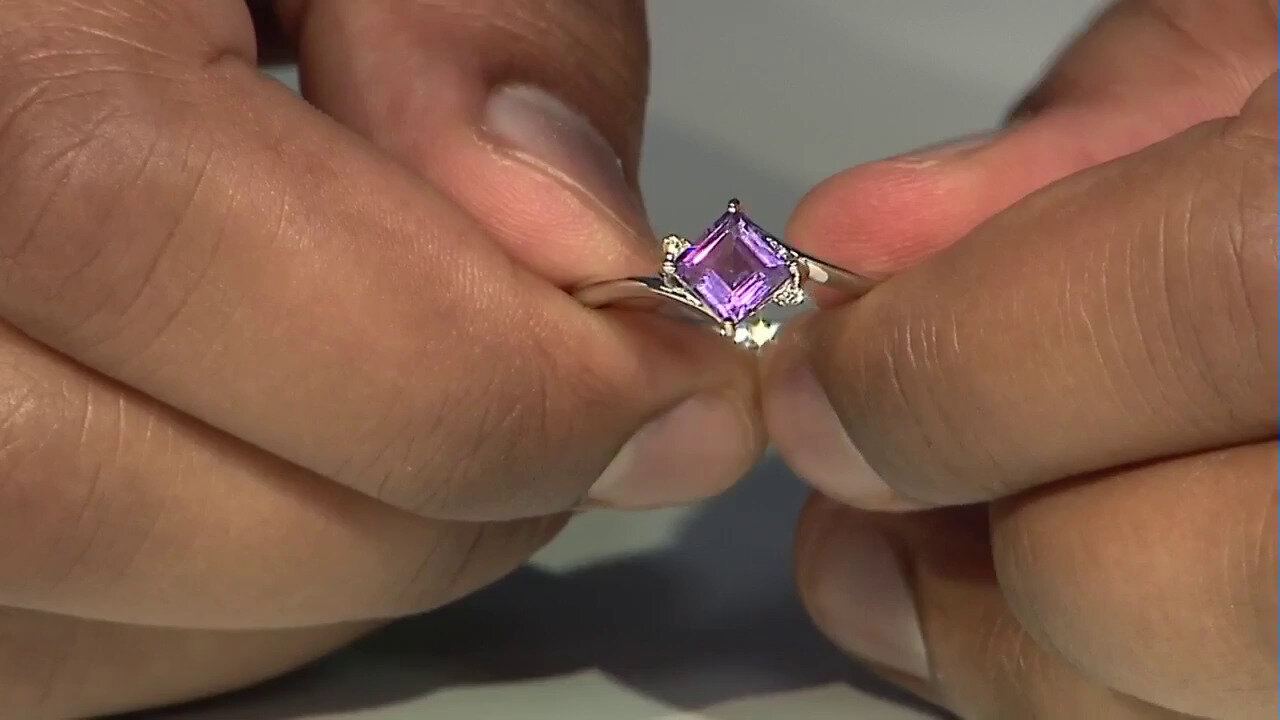 Video Uruguayan Amethyst Silver Ring