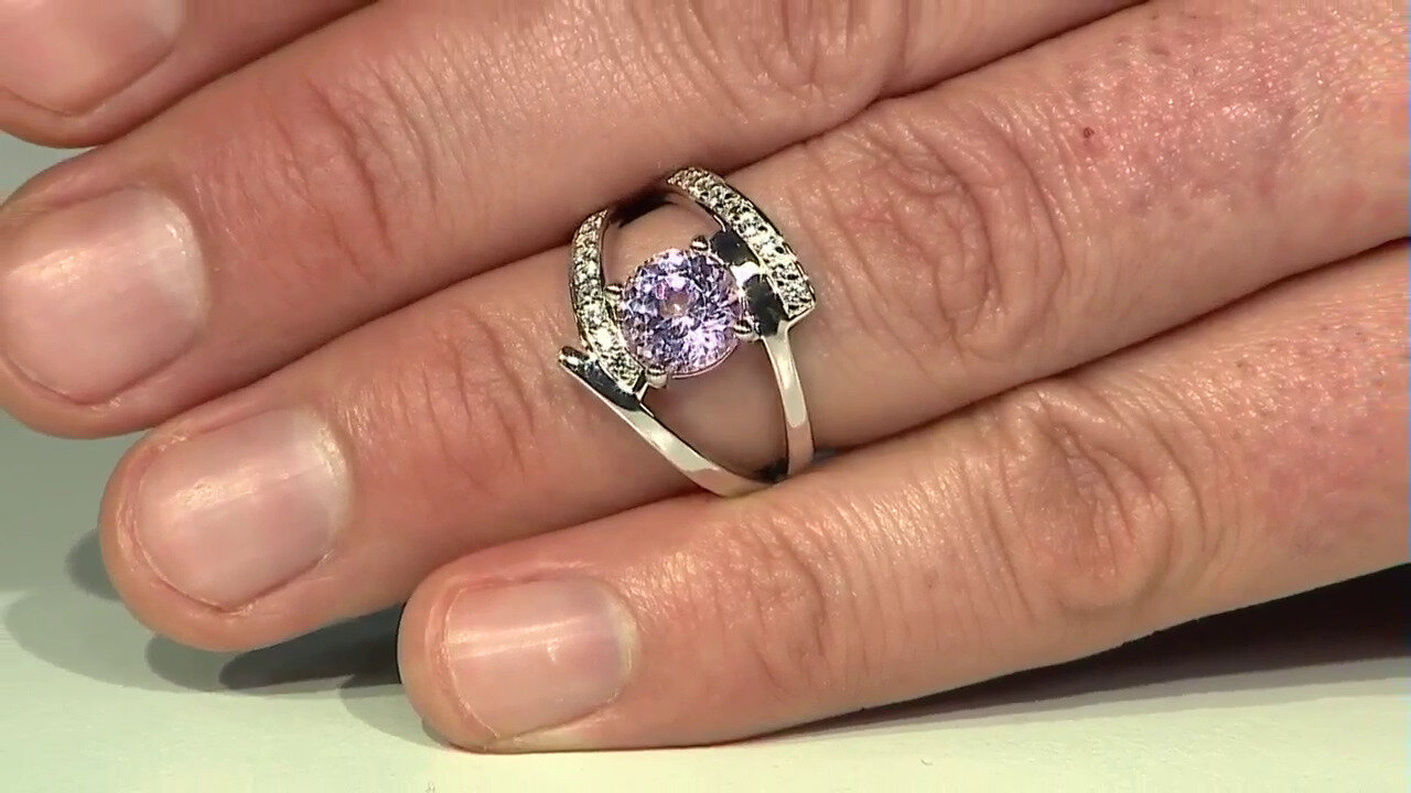 Video Kunzite Silver Ring