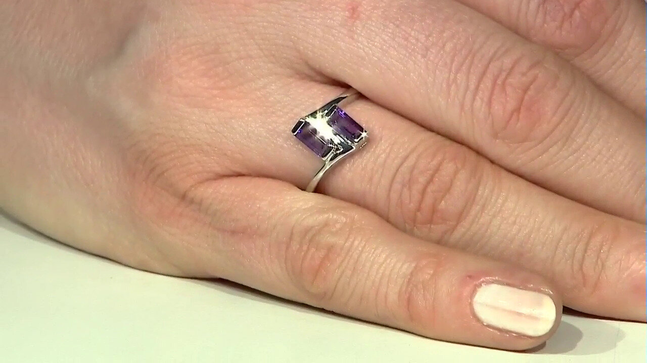 Video Moroccan Amethyst Silver Ring