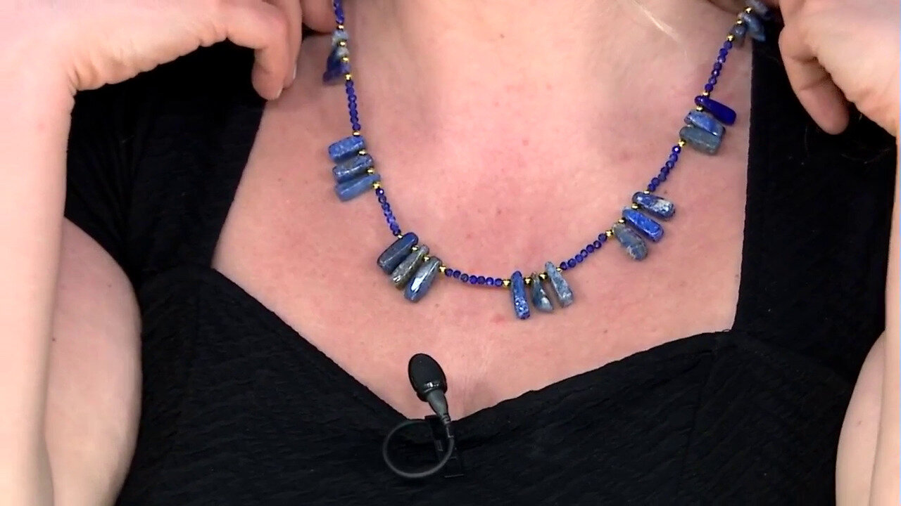 Video Golden Hematite Silver Necklace (Riya)