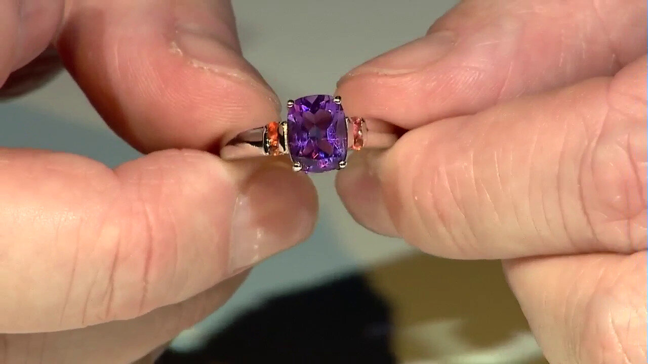 Video Siberian Amethyst Silver Ring