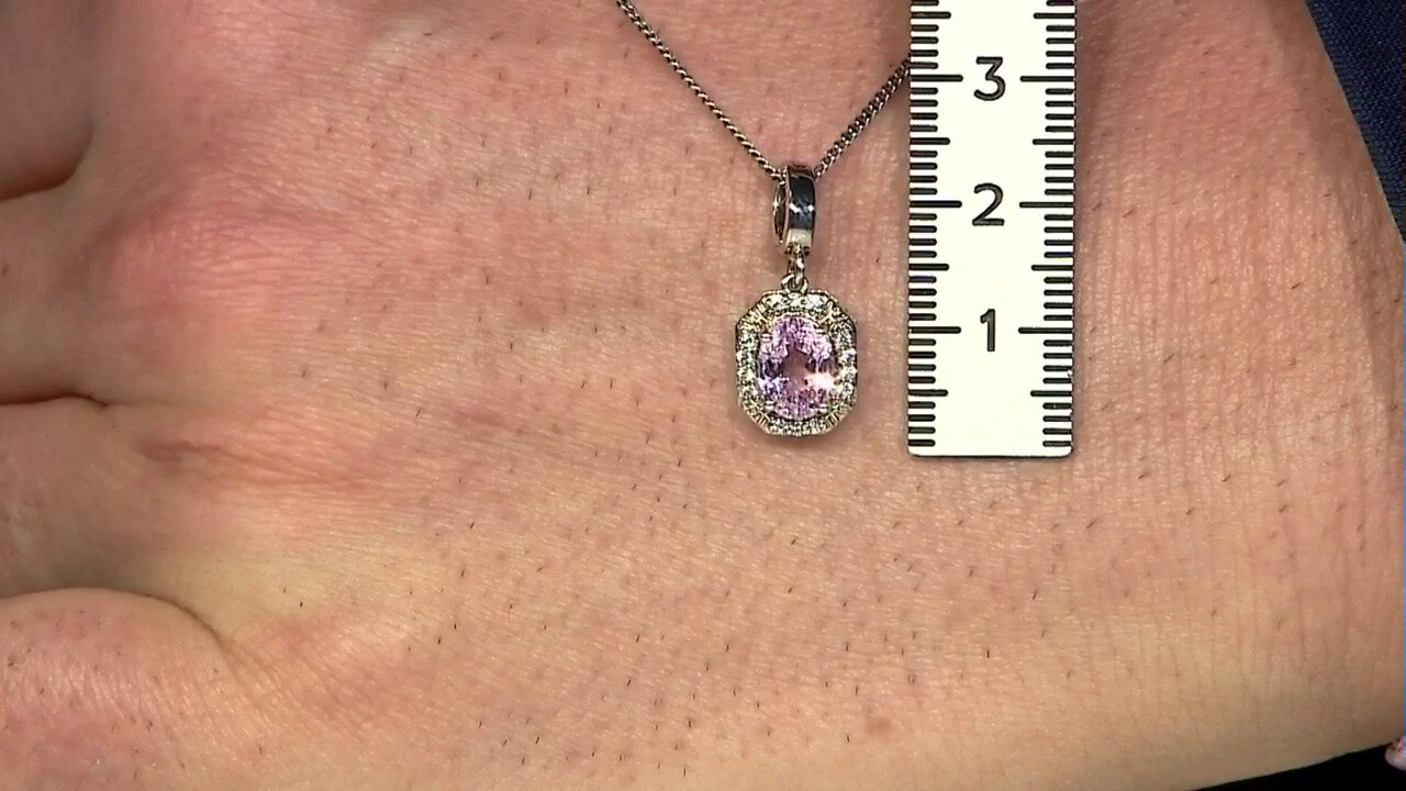 Video Brazilian Kunzite Silver Pendant