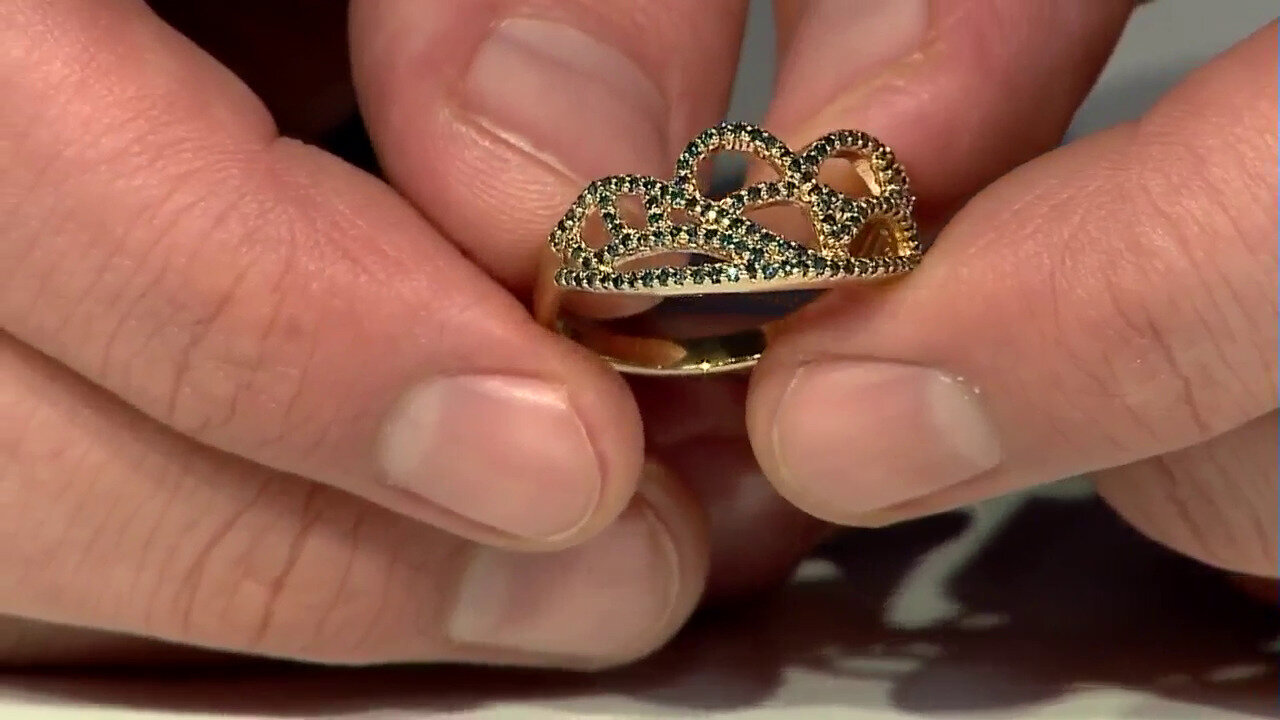 Video Bague en argent et Diamant fantaisie