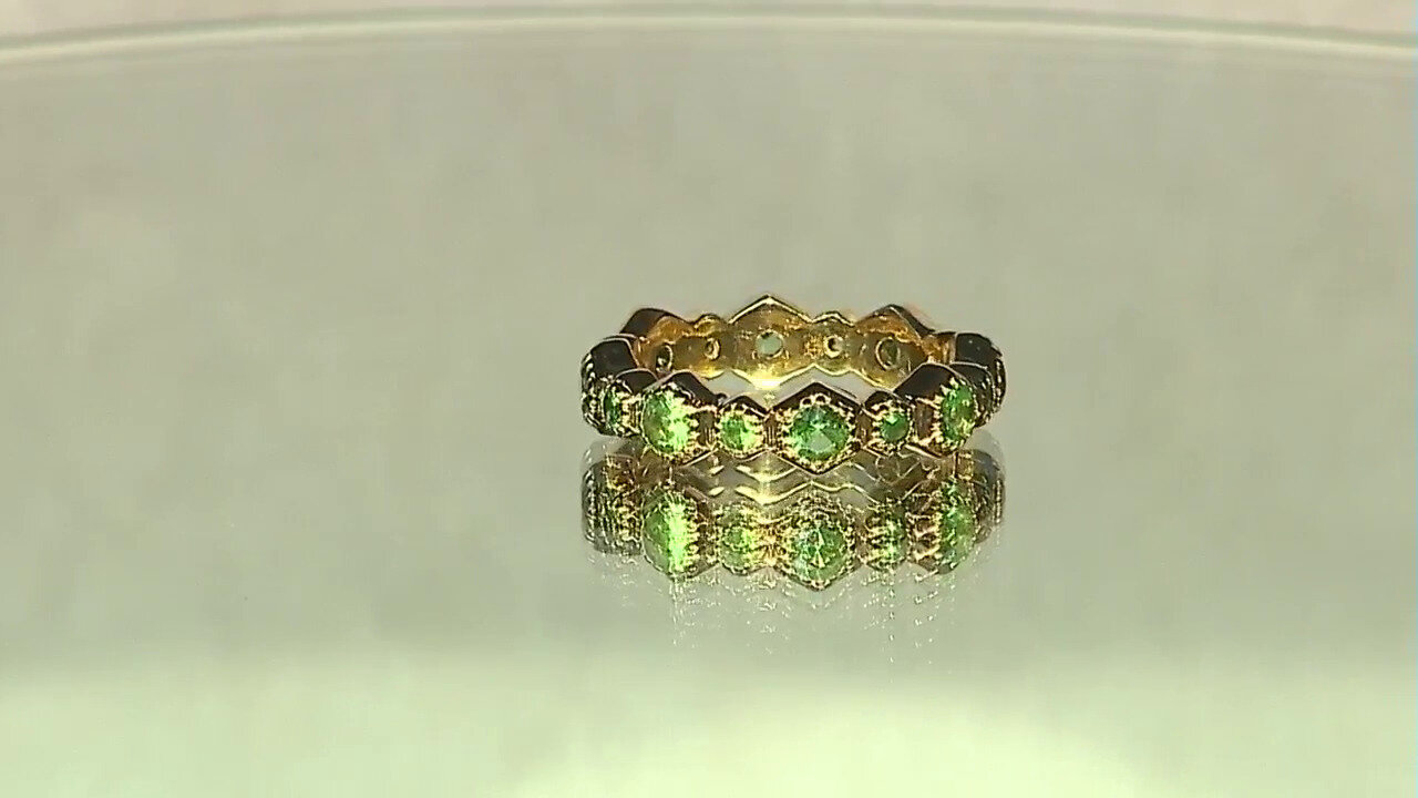 Video Tsavorite Silver Ring