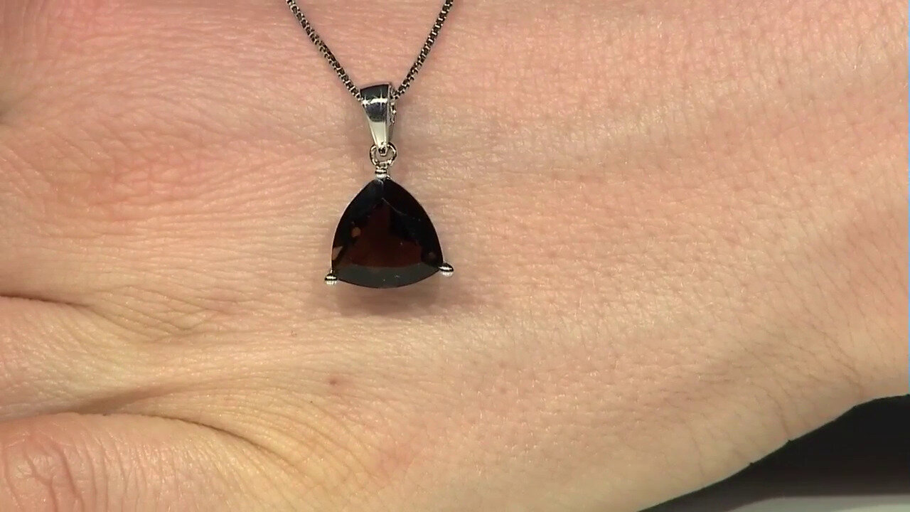 Video Smoky Quartz Silver Pendant