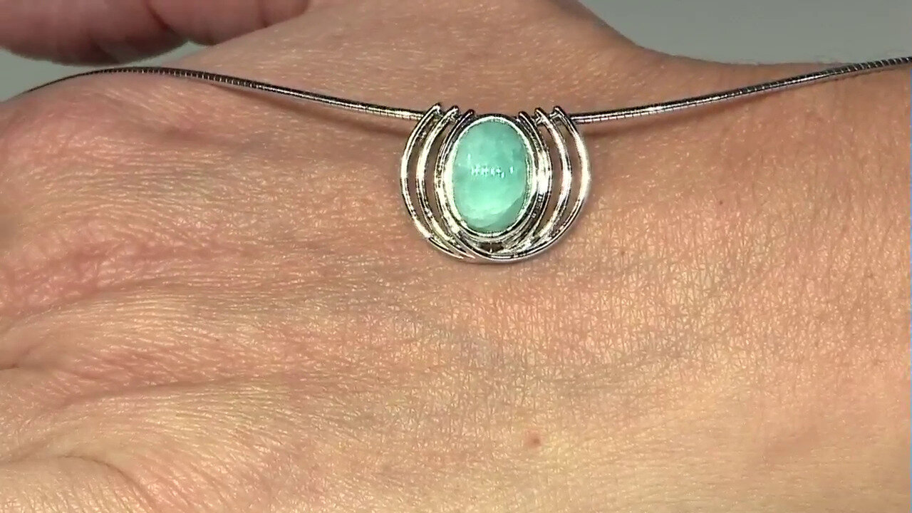 Video Amazonite Silver Pendant (MONOSONO COLLECTION)