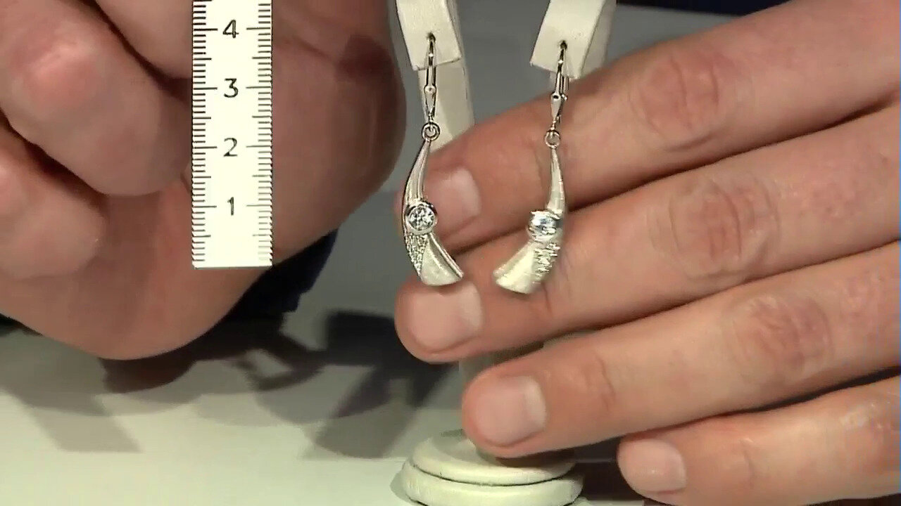 Video Zircon Silver Earrings (MONOSONO COLLECTION)