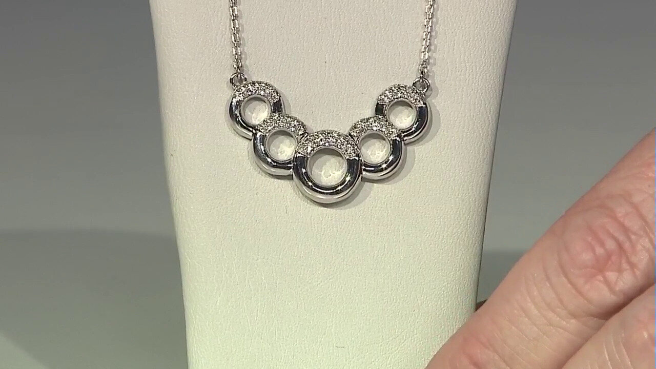 Video Zircon Silver Necklace